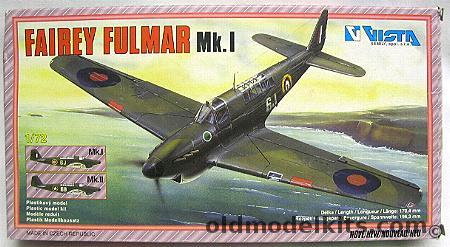 Vista 1/72 Fairey Fulmar Mk I or Mk II - Royal Navy or USA, 0202-1 plastic model kit